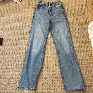 TRF Zara high rise wide leg jean size 0